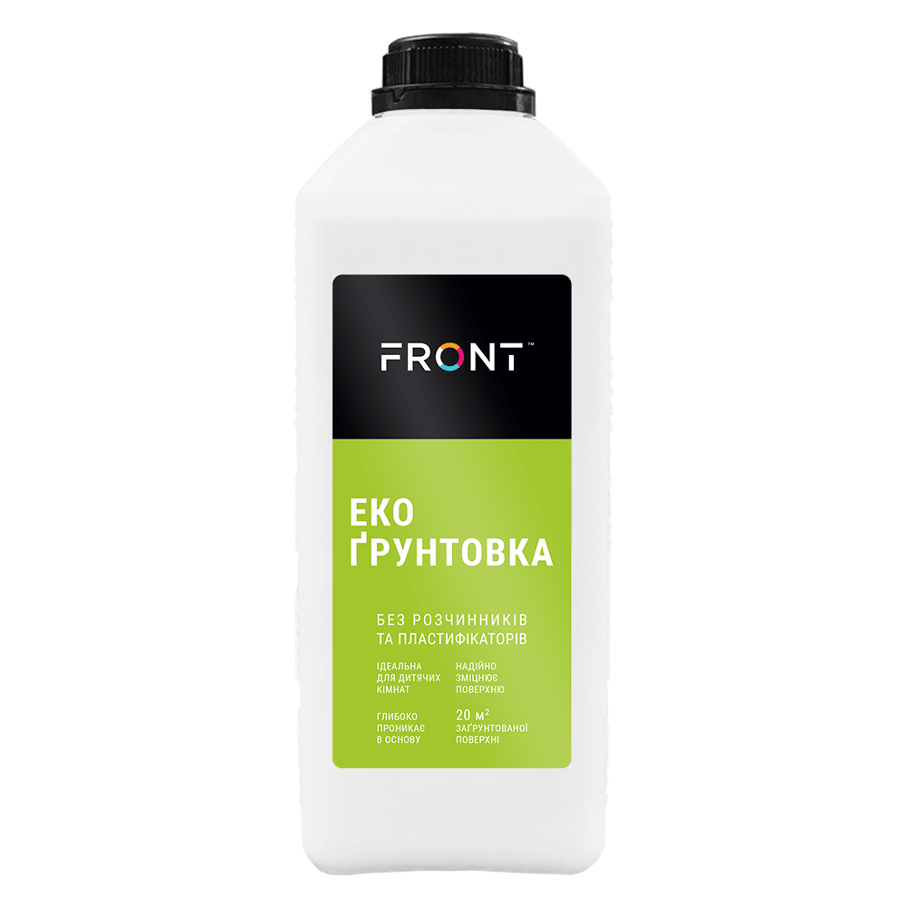 Ґрунтовка ЕКО, FRONT, безбарвна, 2л.